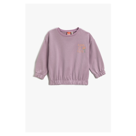 Koton Sweatshirt - Purple - Relaxed fit