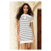 Trendyol Ecru Mini Knitwear Button Detailed Dress