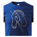 Detské tričko pre milovníkov koní - Silueta koňa