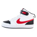 Chlapčenská vychádzková obuv NIKE Court Borough Mid 2 white university red black