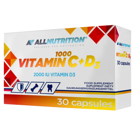 ALLNUTRITION Vitamin C 1000 + D3 30 kapsúl