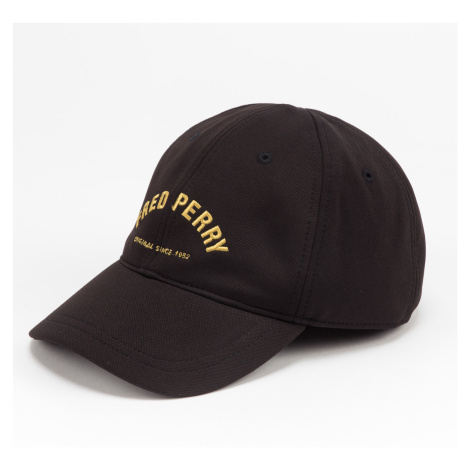 FRED PERRY Arch Branded Tricot Cap čierna
