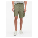 Kraťasy 11" twill cargo shorts with GapFlex Zelená