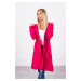 Oversize fuchsia cape with hood