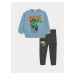 LC Waikiki Crew Neck Long Sleeve Hulk Print Baby Boy Sweatshirt and Sweatpants 2-piece Set