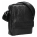 Pánska kožená taška cez rameno SendiDesign Petrson - čierna