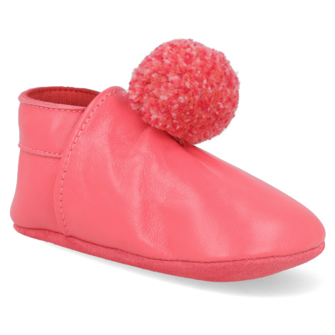 Barefoot capačky Lait et Miel - Pompons Rose Foncé