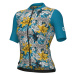ALÉ Cyklistický dres s krátkym rukávom - HIBISCUS PR-E - modrá