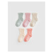 LC Waikiki LCW baby Self Patterned Baby Girl Socks Pack of 5