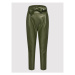 Custommade Kožené nohavice Pinja 213418505 Zelená Regular Fit