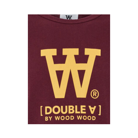 Wood Wood S dlhými rukávmi Mel Typo 10235400-2323 Bordová Regular Fit