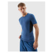 Men's slim sports T-shirt made of recycled 4F materials - navy blue