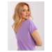 Lilac T-shirt with back neckline Fire BASIC FEEL GOOD