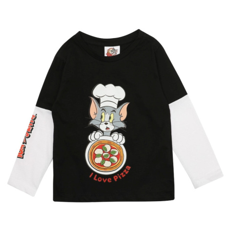 Trendyol Black Licensed Tom&Jerry Printed Boy Knitted T-Shirt