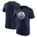 Edmonton Oilers pánske tričko Primary Logo Graphic T-Shirt blue