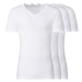 LIVERGY® Pánske spodné tričko z jemnej rebrovitej pleteniny, 3 kusy (výstrih v tvare „V“)