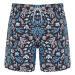 Trendyol Black Standard Size Coral Patterned Swim Shorts