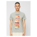 Burger Tee Heather Grey