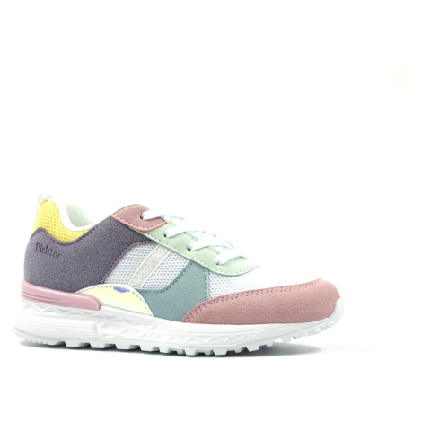 White and pink girly sneakers Richter - Girls