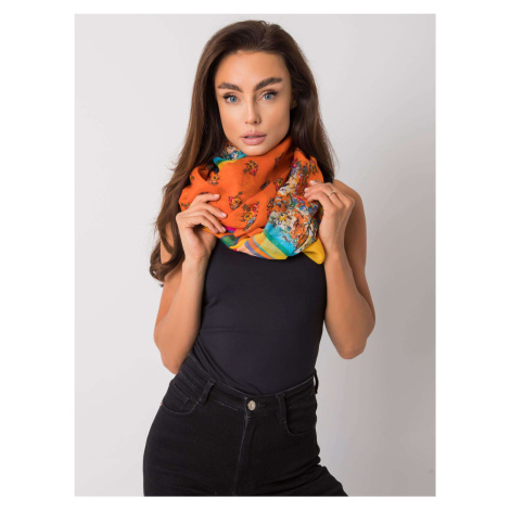 Orange scarf with prints