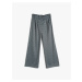 Koton Wide Leg Trousers Pleated Button Closure with Pocket.