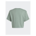 Adidas Tričko Animal Print Crop T-Shirt IB8582 Zelená Loose Fit
