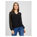 Black Women's T-shirt with lace ORSAY - Women
