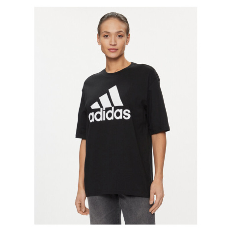Adidas Tričko Essentials Big Logo Boyfriend T-Shirt HR4931 Čierna Loose Fit