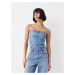 Bershka Overal  modrá denim