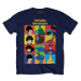 The Beatles Tričko Yellow Submarine Characters Unisex Navy Blue