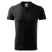 Malfini Heavy V-neck 160 Unisex tričko 102 čierna