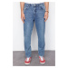 Trendyol Indigo Baggy/90's Straight Fit Jeans Loose Denim Trousers