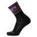 UYN Cyklistické ponožky klasické - ONE LIGHT LADY - čierna/fialová