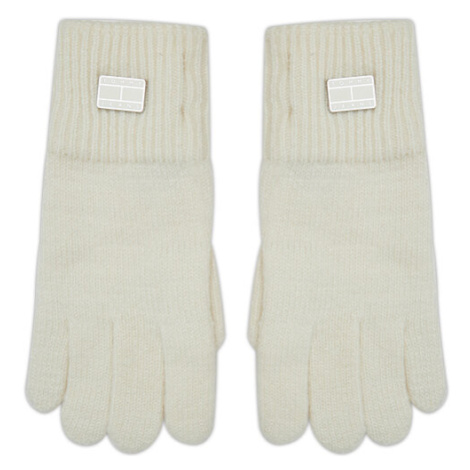 Tommy Jeans Dámske rukavice Tjw Cosy Knit Gloves AW0AW15481 Écru Tommy Hilfiger