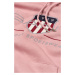 MIKINA GANT REL ARCHIVE SHIELD HOODIE CALIFORNIA PINK MELANGE