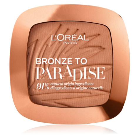 L’Oréal Paris Bronze To Paradise bronzer odtieň 02 Baby One More Tan