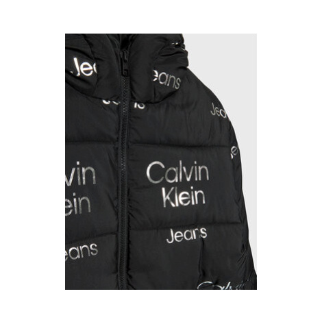 Calvin Klein Jeans Vatovaná bunda Gradient IG0IG01615 Čierna Regular Fit