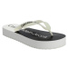 Calvin Klein BEACH SANDAL FLATFORM Dámske žabky, biela, veľkosť