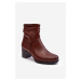 Women's Pressed Ankle Boots Brown Liriam
