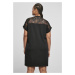 Women's dress with black lace