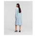 Kabát Karl Lagerfeld Soft Tailored Coat Cashmere Blue