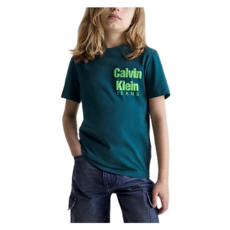 Calvin Klein Jeans  -  Tričká s krátkym rukávom Zelená
