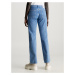 Calvin Klein Jeans Džínsy 'LOW RISE STRAIGHT'  modrá / biela