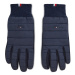 Tommy Hilfiger Pánske rukavice Th Established Mix Nylon Gloves AM0AM07884 Tmavomodrá