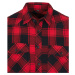 Build Your Brand Pánska košeľu 4002 Red-Black