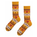 Žlto-oranžové ponožky Warm Fox
