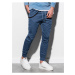 Modré pánske slim fit nohavice P908