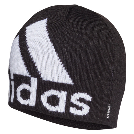 Detská čiapka s logom čierno-biela Adidas