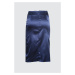 Trendyol Night Blue Satin Skirt with Drapeli