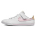 Dievčenská rekreačná obuv NIKE Court Legacy Ks white pink foam honeydew